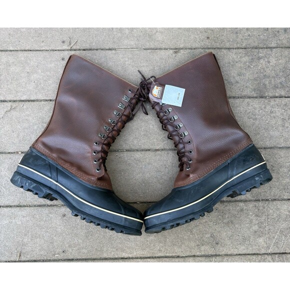 Sorel Maverick Waterproof SNOW Boot Brown Leather NM1080-200 Mens Size 13 TALL - Picture 2 of 7
